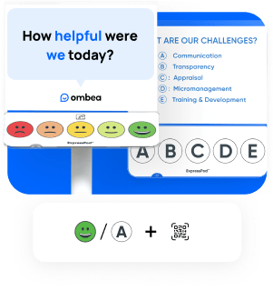 Touchless Feedback Terminal with Smileys and Multiple Choice
